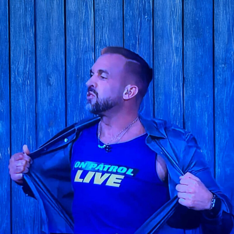 Tom Rizzo On Patrol Live Royal Tank Top Shirt