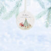Baby’s First Christmas Decoration – Personalized Keepsake Ceramic Ornament