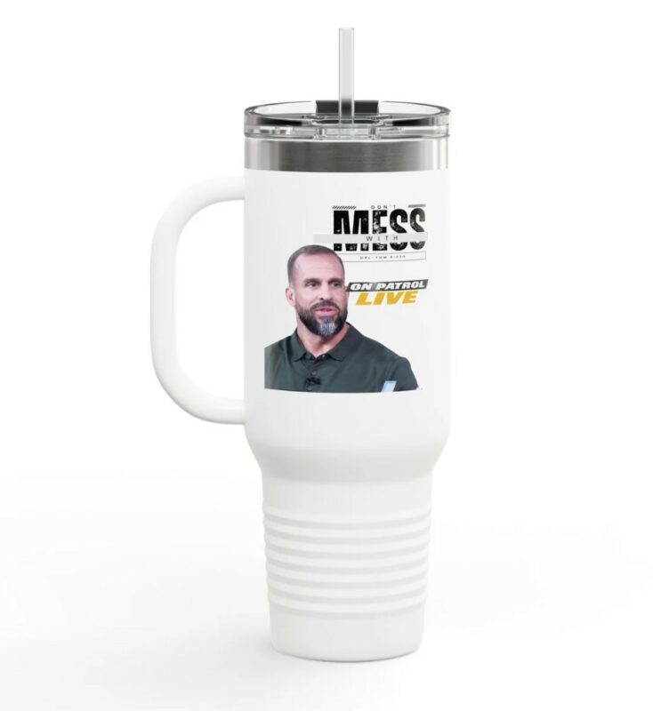OPL On Patrol Live- Tom Rizzo Insulated Travel Mug, 40oz