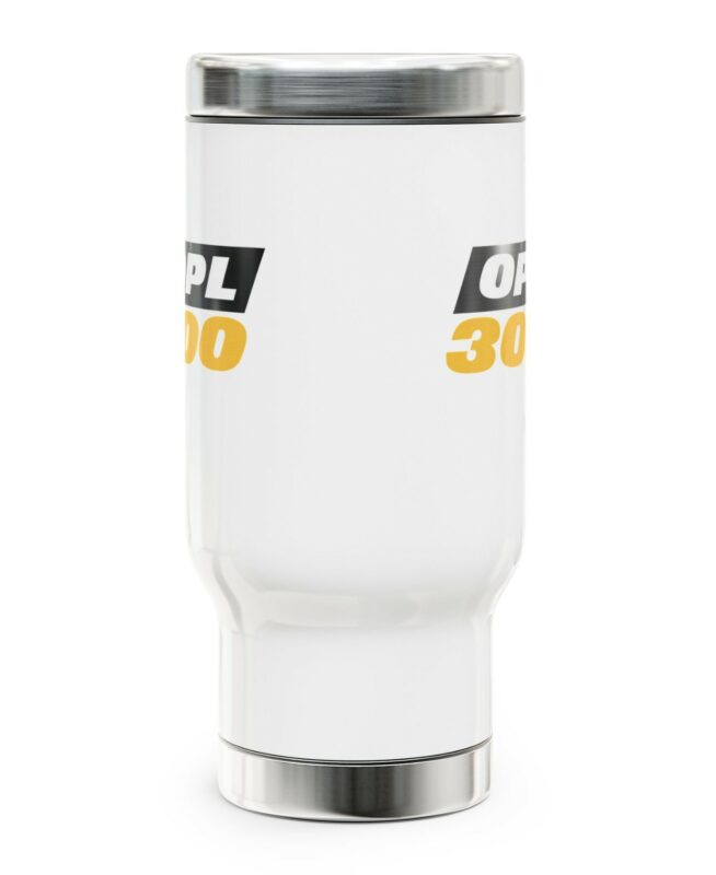 On Patrol Live OPL 300 Stainless Steel Travel Mug with Handle