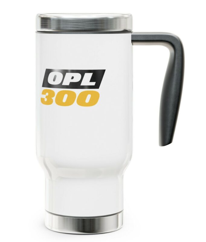 On Patrol Live OPL 300 Stainless Steel Travel Mug with Handle
