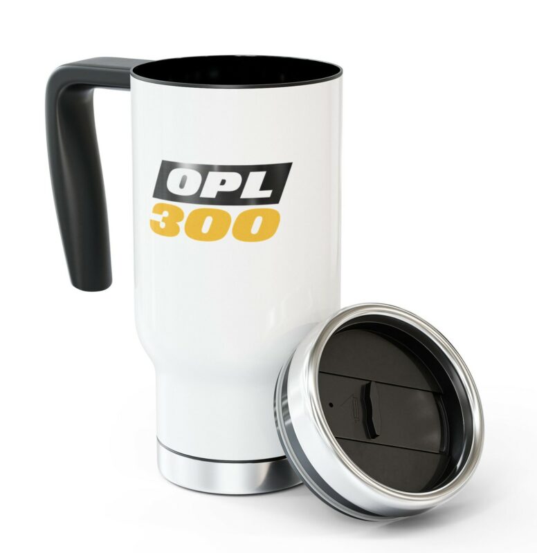 On Patrol Live OPL 300 Stainless Steel Travel Mug with Handle