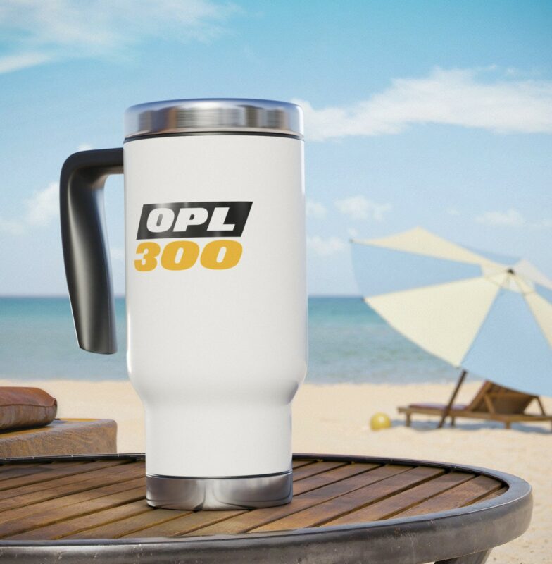 On Patrol Live OPL 300 Stainless Steel Travel Mug with Handle