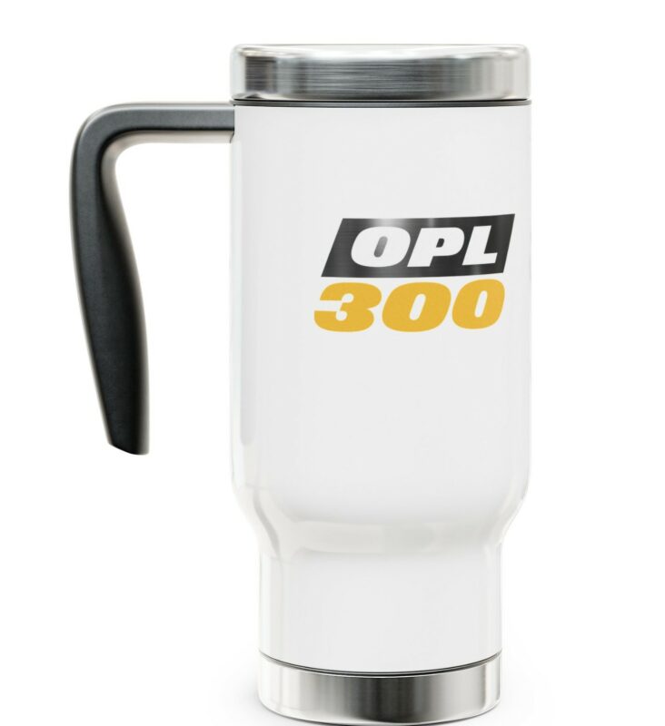 On Patrol Live OPL 300 Stainless Steel Travel Mug with Handle