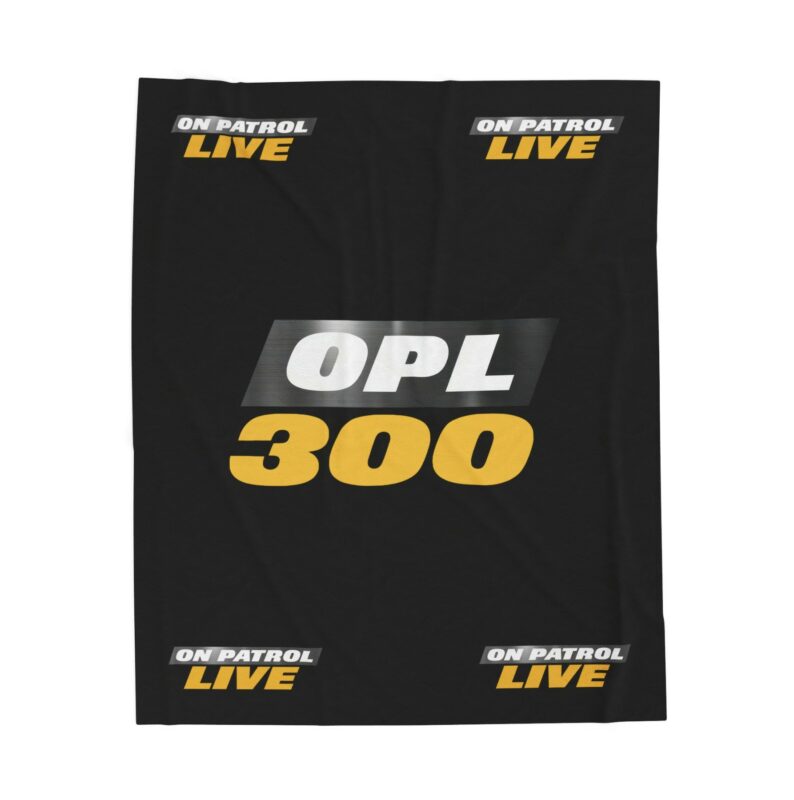 On Patrol Live OPL 300 Velveteen Plush Blanket
