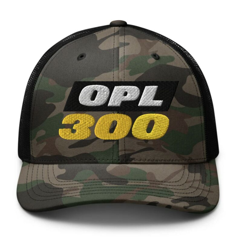 On Patrol Live OPL 300th Camouflage trucker hat