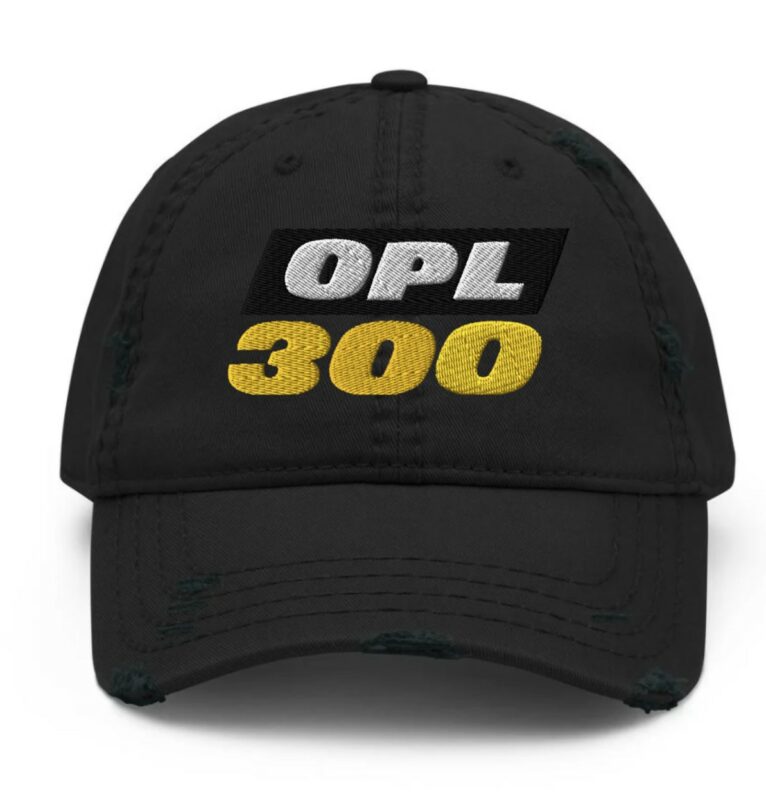 On Patrol Live OPL 300th Distressed Dad Hat