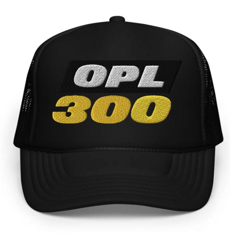 On Patrol Live OPL 300th Foam trucker hat