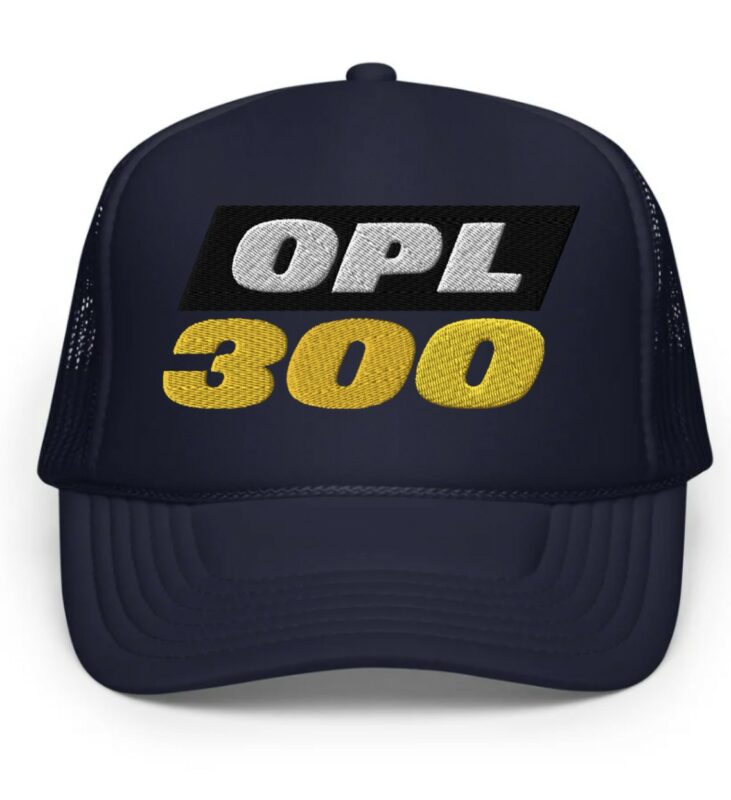 On Patrol Live OPL 300th Foam trucker hat