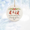 Our First Christmas As A Four Ornament – Baby & Pet Family Keepsake Gift