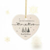 Personalised Mr & Mrs Keepsake Ornament – First Christmas Married Gift for Couples