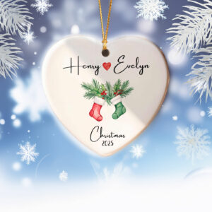 Personalized Couple Christmas Ornament 2025 – Custom Together Ornament & Keepsake Gift