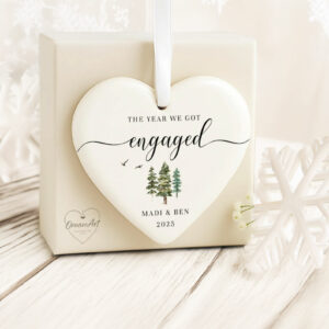The Year We Got Engaged Ornament – Personalized Engagement Keepsake Gift