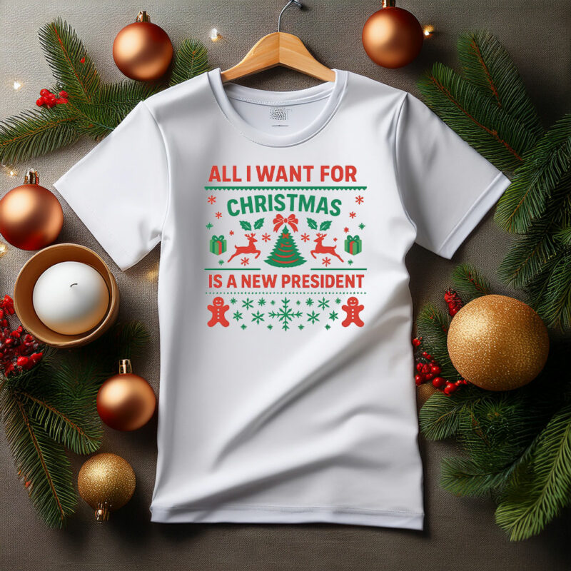 All I Want For Christmas Is New President Tee