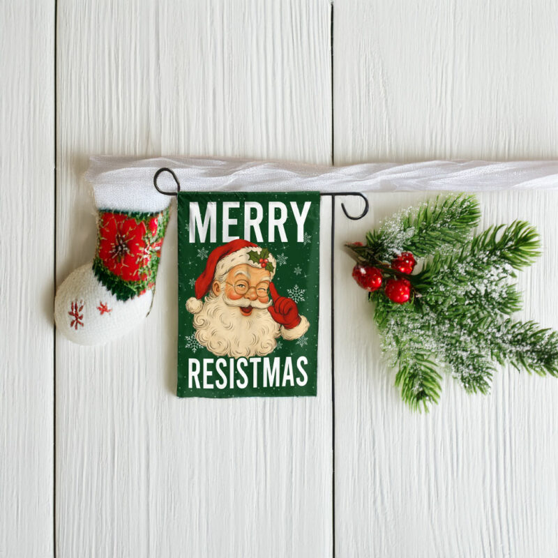 All I Want for Christmas is Democracy Christmas Winter Flag