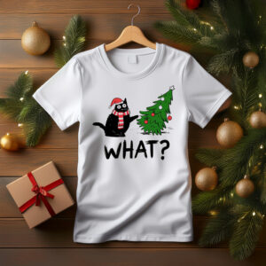 Cat What? Christmas T-Shirt