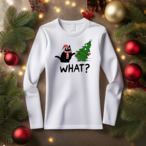 Cat What? Christmas T-Shirt