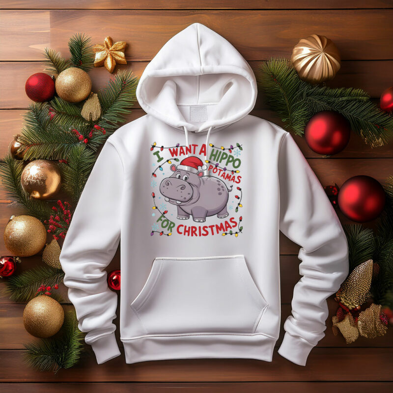 I Want A Hippopotamus For Christmas Sweatshirt