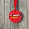 On Patrol Live Holiday Logo Red Ornament
