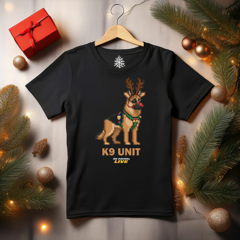 On Patrol Live K9 Unit Fleece Holiday Sweatshirt