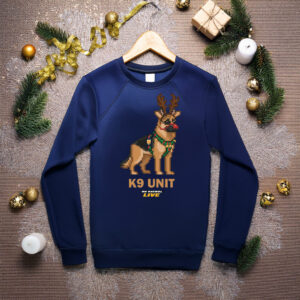 On Patrol Live K9 Unit Fleece Holiday Sweatshirt