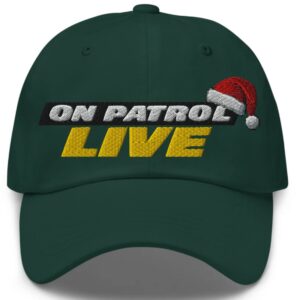 On Patrol Live Logo Santa Clause Hat