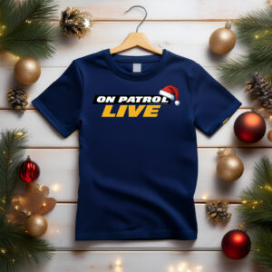 On Patrol Live Logo Santa Clause Hat Fleece Sweatshirt