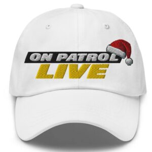 On Patrol Live Logo Santa Clause Hat