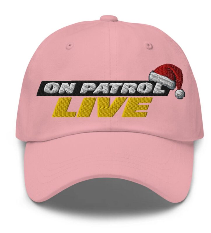 On Patrol Live Logo Santa Clause Hat