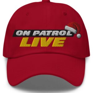 On Patrol Live Logo Santa Clause Hat