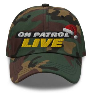 On Patrol Live Logo Santa Clause Hat