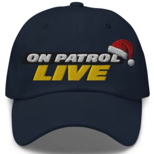On Patrol Live Logo Santa Clause Hat