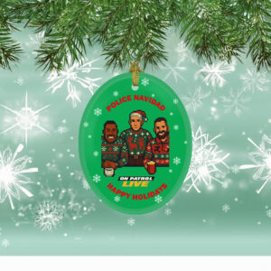 On Patrol Live Police Navidad with Hosts Ornament