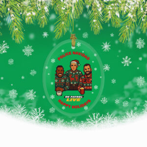 On Patrol Live Police Navidad with Hosts Ornament