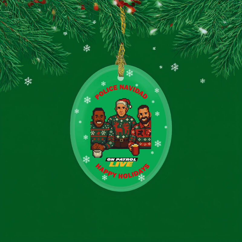 On Patrol Live Police Navidad with Hosts Ornament
