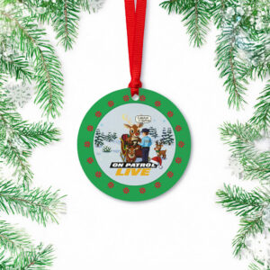 On Patrol Live Reindeer Field Sobriety Test Ornament