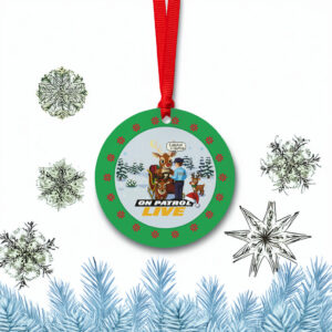 On Patrol Live Reindeer Field Sobriety Test Ornament