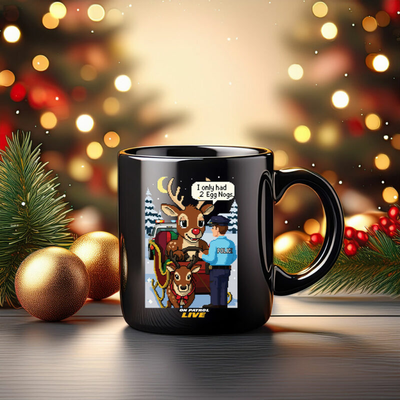 On Patrol Live Reindeer Ugly Christmas Mug