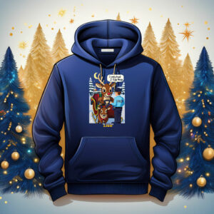 On Patrol Live Reindeer Ugly Christmas Sweater Fleece Sweatshirt