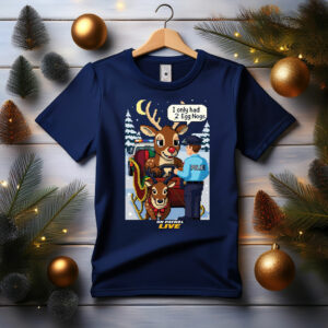 On Patrol Live Reindeer Ugly Christmas Sweater Fleece Sweatshirt