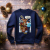 On Patrol Live Reindeer Ugly Christmas Sweater Fleece Sweatshirt