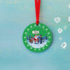 On Patrol Live Santa's Field Sobriety Test Green Ornament