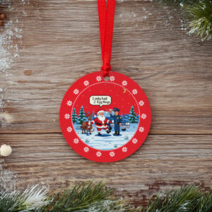 On Patrol Live Santa's Field Sobriety Test Red Ornament