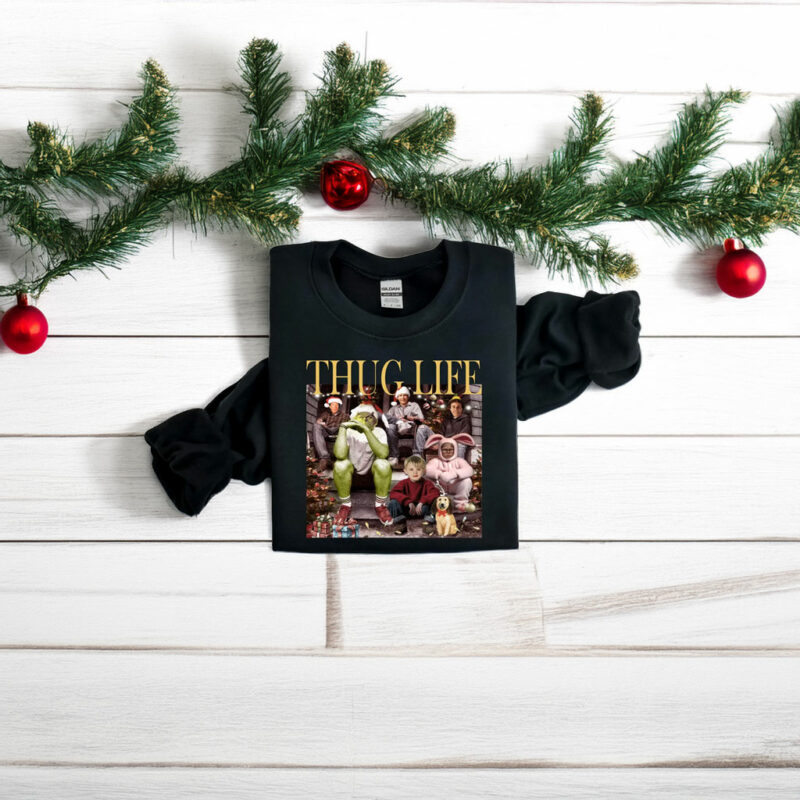 Thug Life Christmas Movie Friends Shirt