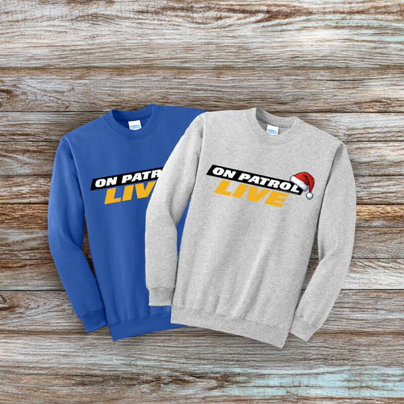 Dan Abrams On Patrol Live Logo Santa Clause Hat Sweatshirt