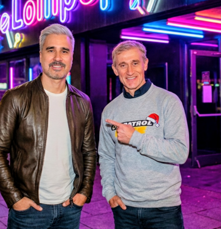 Dan Abrams On Patrol Live Logo Santa Clause Hat Sweatshirt