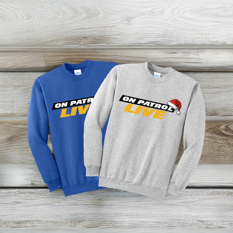 Dan Abrams On Patrol Live Logo Santa Clause Hat Sweatshirt