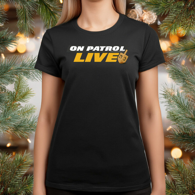 On Patrol Live Hanukkah Logo with Dreidel Fleece Sweatshirt
