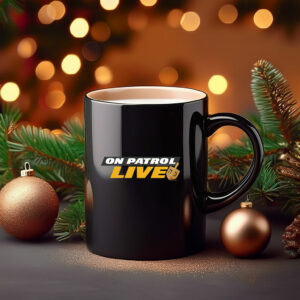 On Patrol Live Hanukkah Logo with Dreidel Mug