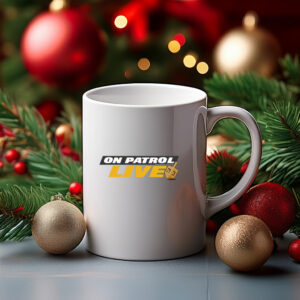 On Patrol Live Hanukkah Logo with Dreidel Mug